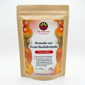 Granola con fruta deshidratada